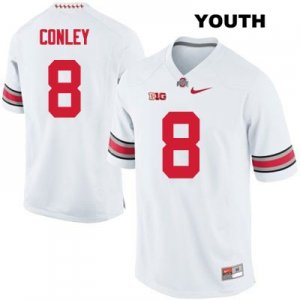 Youth NCAA Ohio State Buckeyes Gareon Conley #8 College Stitched Authentic Nike White Football Jersey NK20Z45ZE